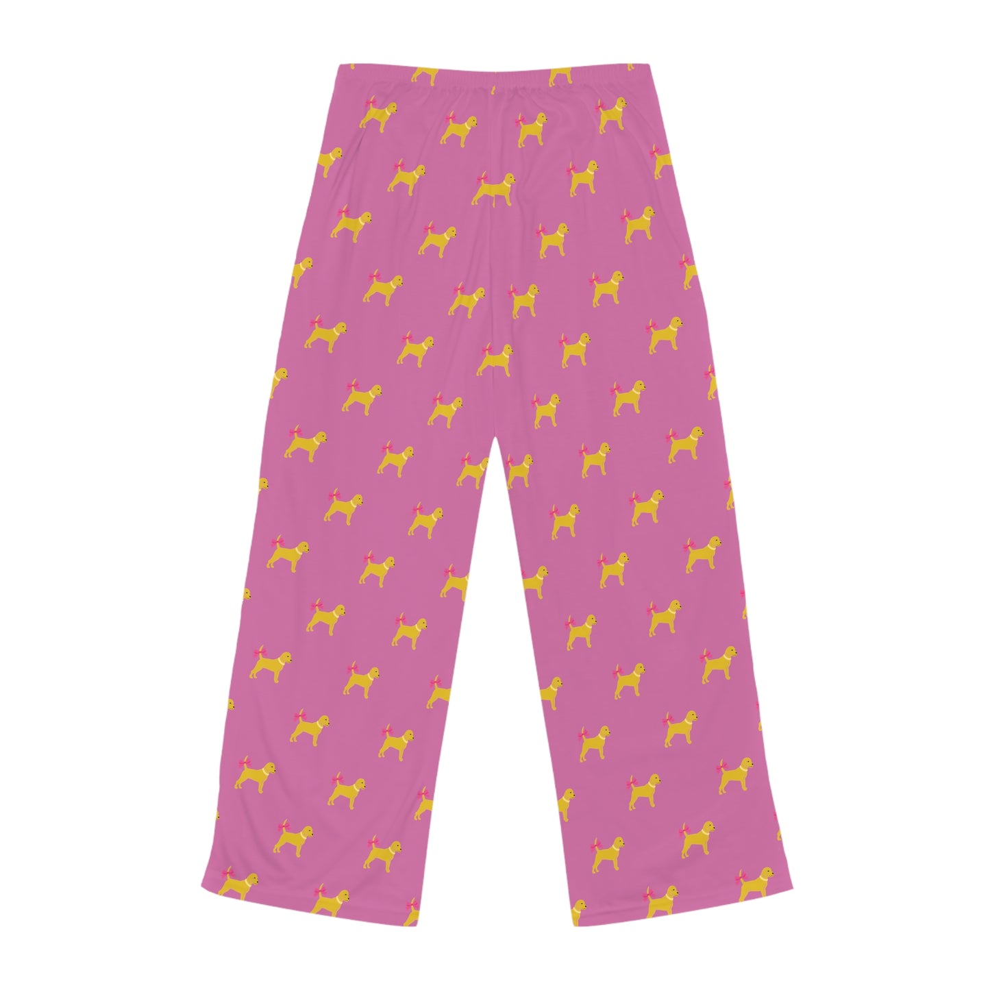 Little Yellow Dog with Bow Women's Pajama Pants