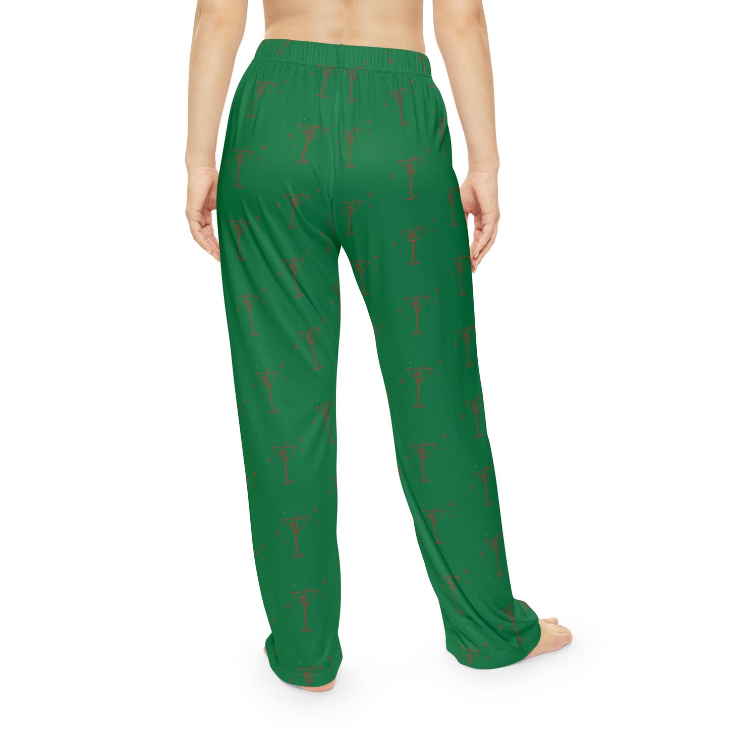Green Martini Women's Pajama Pants — Lightweight Cozy Sleepwear