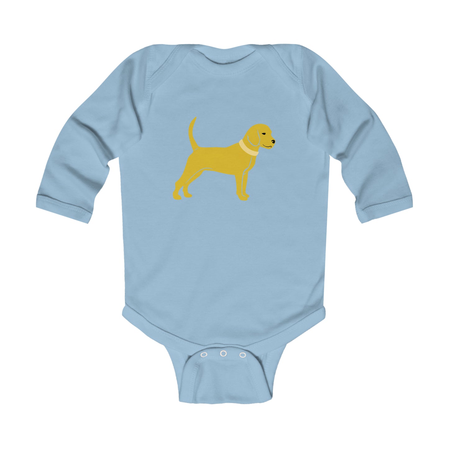 Little Yellow Dog Infant Long Sleeve Bodysuit