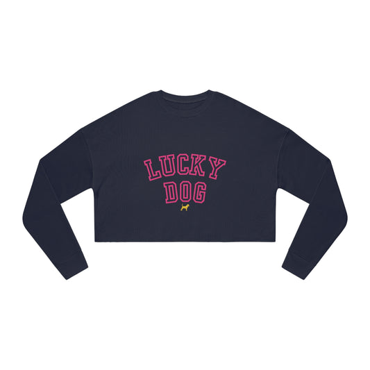 Lucky Dog Women's Cropped Sweatshirt