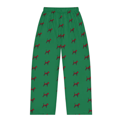 Christmas Dog Pajama Pants – Women's Green Holiday Sleepwear