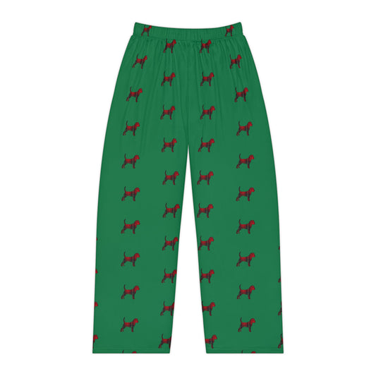 Christmas Dog Pajama Pants – Women's Green Holiday Sleepwear