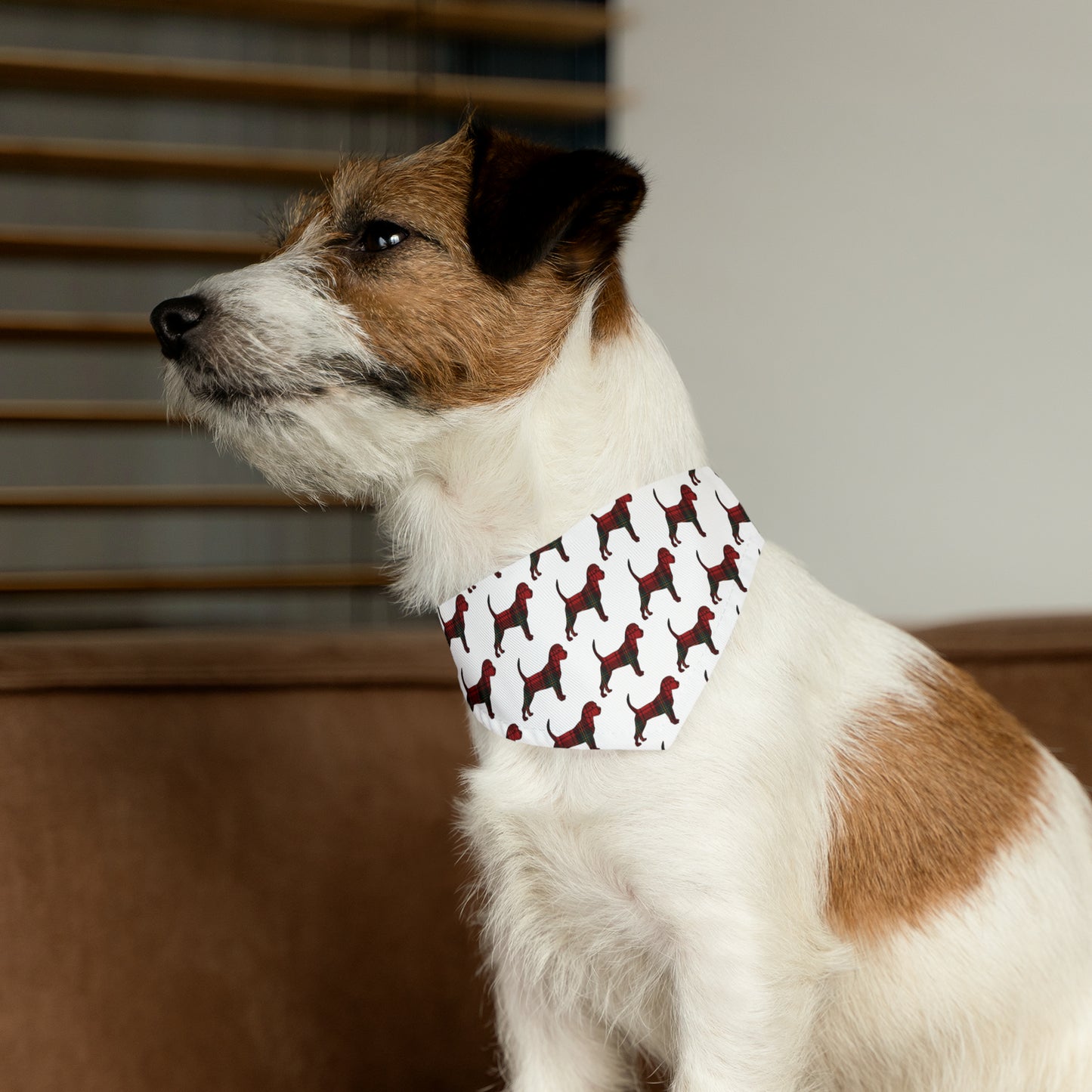 Holiday Flannel Patterned Little Dog Pet Bandana Collar