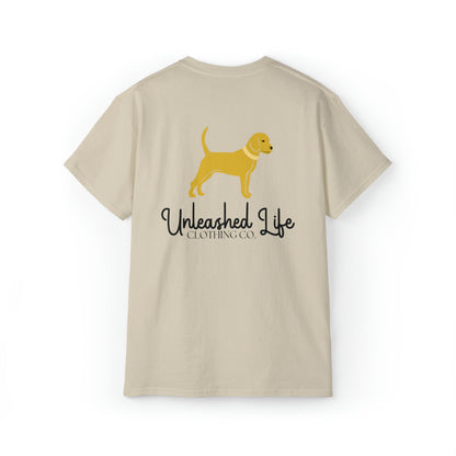 Little Yellow Dog Cotton Tee with Script