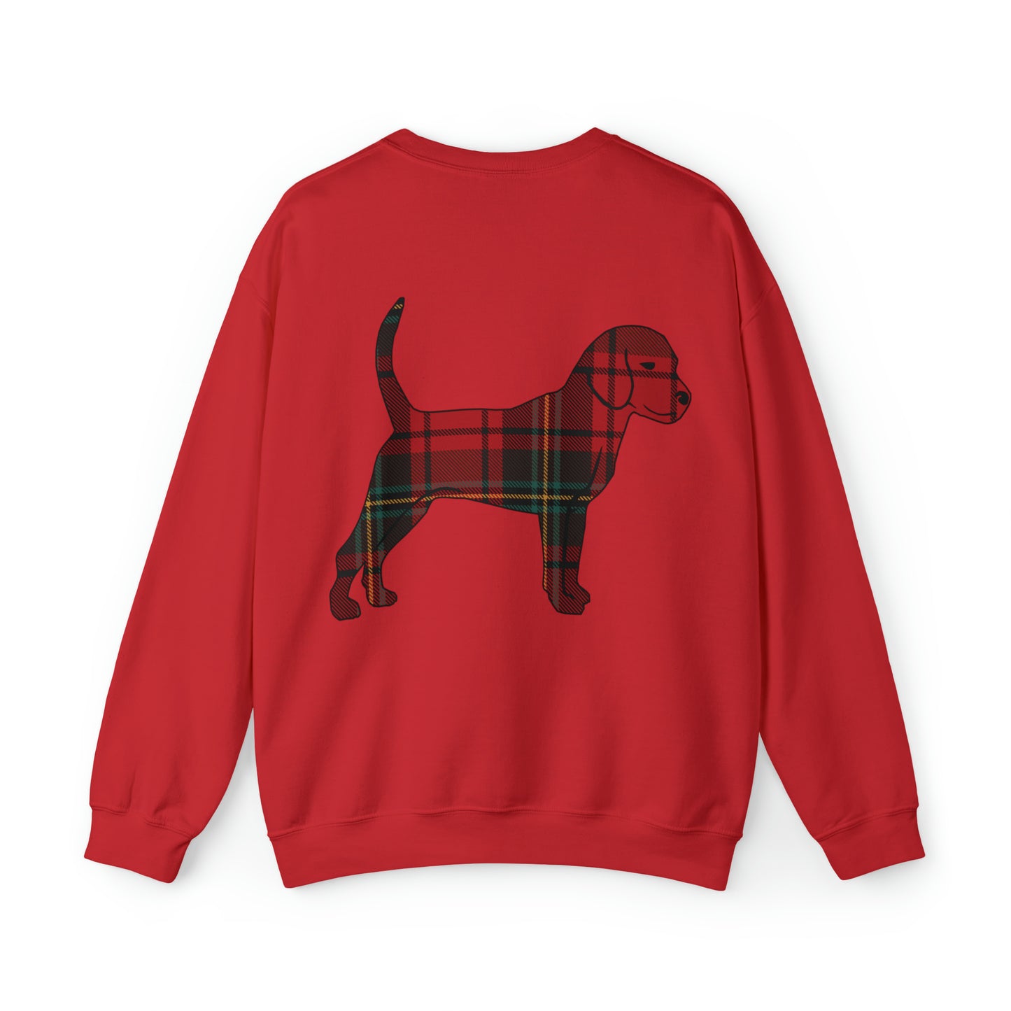 Holiday Flannel Little Dog Crewneck