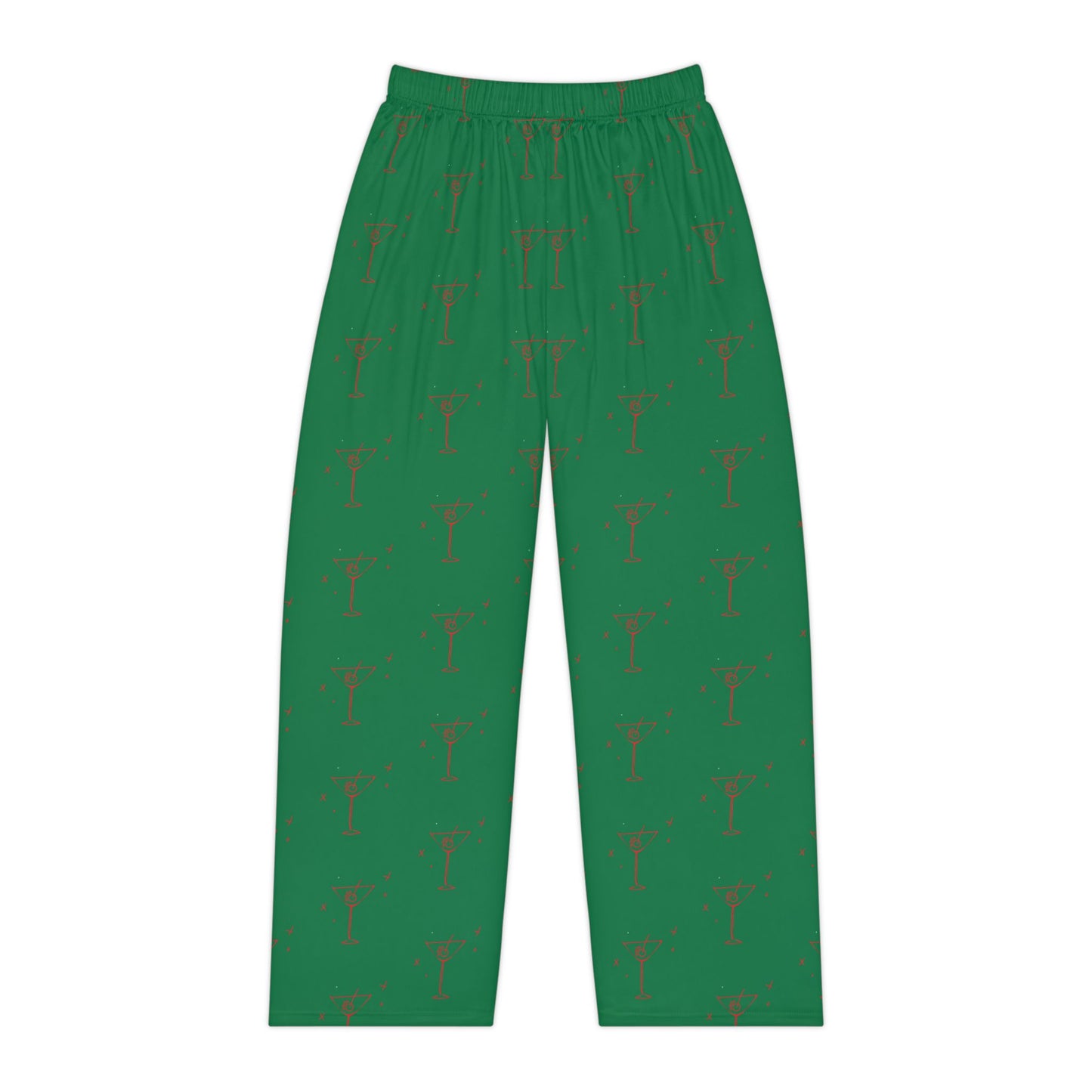 Green Martini Women's Pajama Pants — Lightweight Cozy Sleepwear