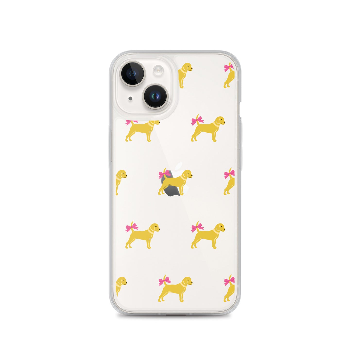 Little Yellow Dog with Bow Clear Case for iPhone®