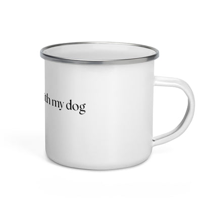 Mr Obsessed with My Dog Enamel Mug
