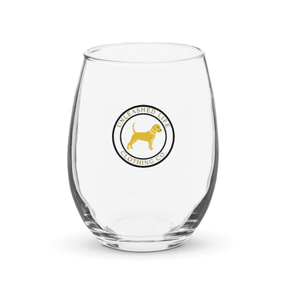 Live Life Unleashed Stemless wine glass