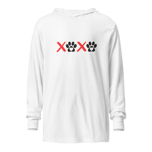 XOXO Hooded long-sleeve tee