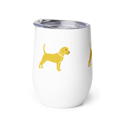 Little Yellow Dog Wine tumbler